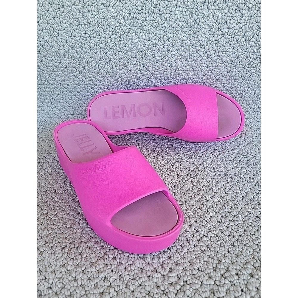 Lemon Jelly Sunny Platform Sandals Women's EU 38 US 7.5 Slides Pink